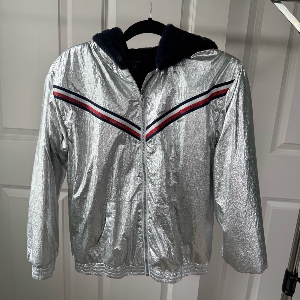 Tommy Hilfiger Silver Jacket with Plush Lining